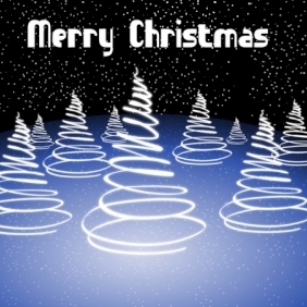 Abstract Merry Christmas Card - Free vector #213881