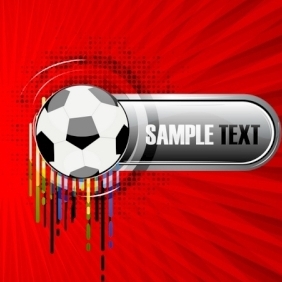 Abstract Vector Background With Football - Kostenloses vector #214211
