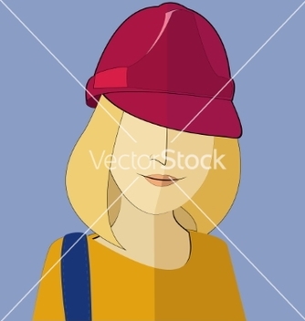 Free a woman in a construction helmet in the vector - vector gratuit #214691 