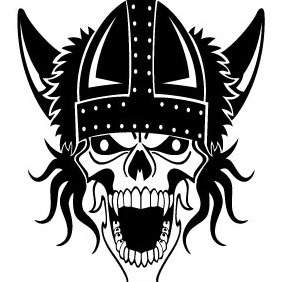 Viking Skull Free Vector - Free vector #214861