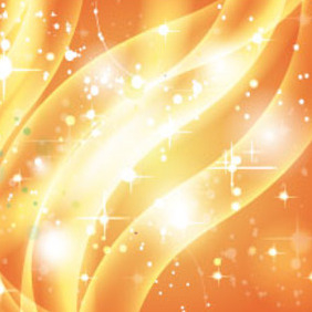 Golden Shinning Light In Orange Vector - Kostenloses vector #214951