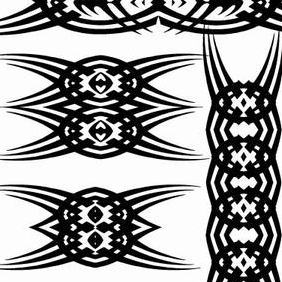 Tribal Tattoo Vector Elements - vector gratuit #215211 