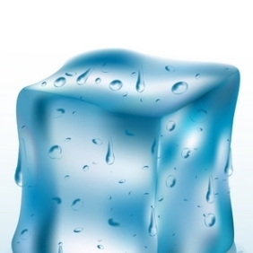 Melted Ice Cube - Kostenloses vector #215541