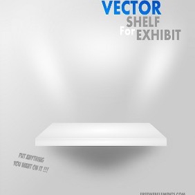 Vector Shelf For Exhibit - Kostenloses vector #215871