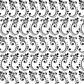Elegant Swirl Free Vector Pattern - vector gratuit #216811 