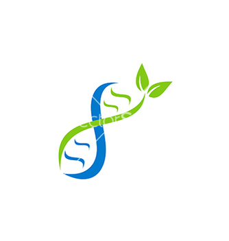 Free dna logo medic with leaf logo vector - бесплатный vector #217051