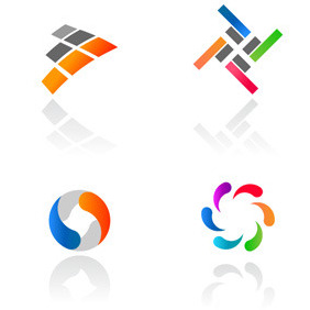 Abstract Colorful Logotypes - бесплатный vector #217491