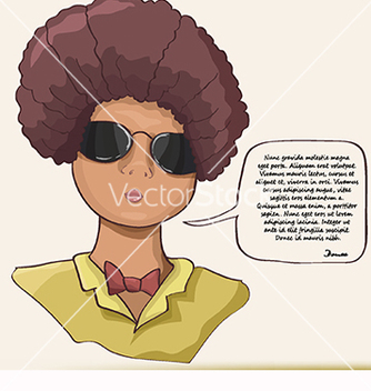 Free card for text with a girl vector - Free vector #218951
