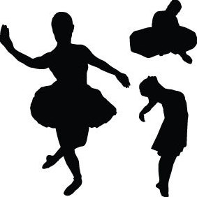 Vector Dancer Silhouettes - Free vector #219591