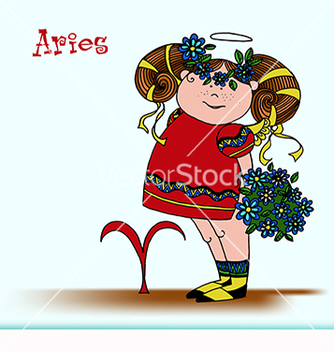 Free aries zodiac sign vector - Free vector #219731