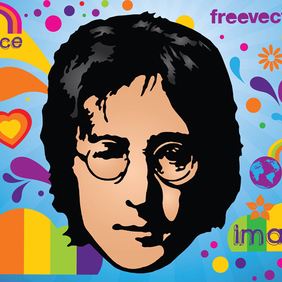 John Lennon - vector gratuit #220001 