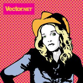 Cowgirl Madonna - бесплатный vector #220081