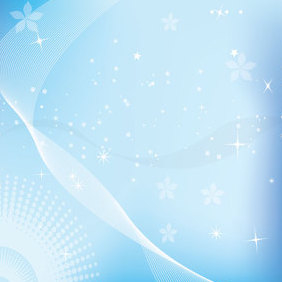 Blue Stars Background - Free vector #221641