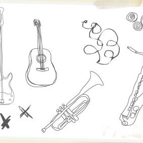 Musical Instruments - vector #223851 gratis