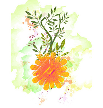 Free watercolor floral background vector - Kostenloses vector #223941