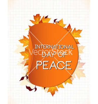 Free international day of peace with sticker vector - vector gratuit #225161 