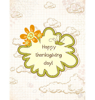 Free happy thanksgiving day with doodle frame vector - бесплатный vector #225831