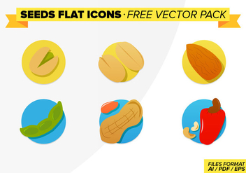 Seeds Flat Icons Free Vector Pack - Free vector #272651