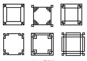 Japanese Square Frame - Kostenloses vector #272701