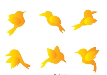 Flying Bird Icons - Free vector #273371