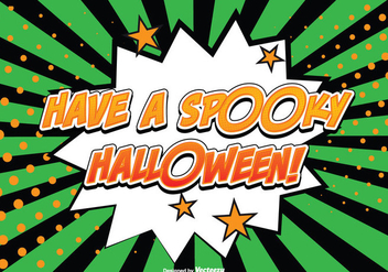 Comic Style Halloween Illustration - vector gratuit #274181 