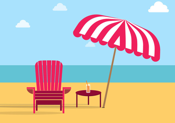 Adirondack Chair Beach Free Vector - бесплатный vector #274291