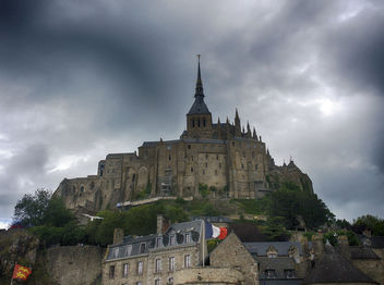 Stormy Sky Above Mont Saint-Michel - image gratuit #286841 