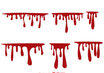 Blood Dripping Vectors - vector gratuit #297621 