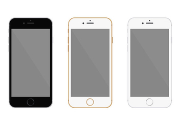 Free Flat Iphone 6 Vector - Free vector #301521