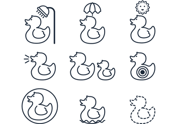 Rubber Duck Icon - vector #302231 gratis