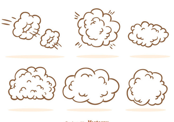 Dust Cloud Cartoon - Free vector #303541