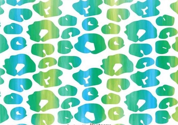 Blue And Green Leopard Pattern - vector gratuit #304801 