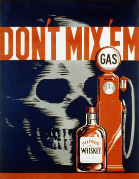 Don't Mix and Drive, WPA poster ca. 1937 - бесплатный image #309211