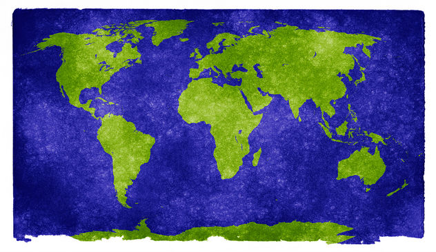 World Grunge Map - Kostenloses image #323611