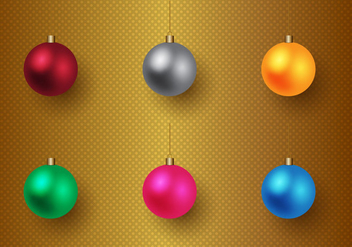 Free Christmas Baubles Vector - Free vector #327081