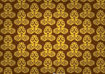 Gold Ornament Wall Tapestry - Free vector #327131