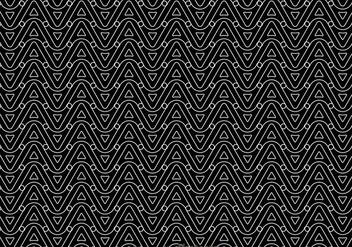 Black And White Wave Pattern - vector gratuit #327151 