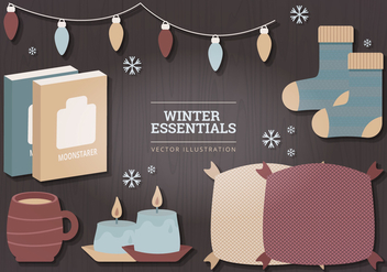 Winter Essentials Vector Illustration - Kostenloses vector #327701