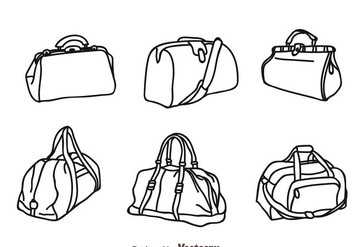 Vector Bag Isolated Icons - Free vector #328211