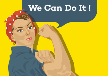 Vector Poster We Can Do It - Free vector #328701