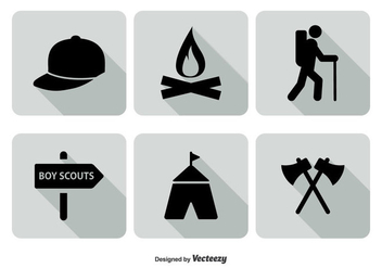 Boy Scout Icon Set - vector gratuit #328891 