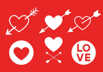 Love Vector Icons - Kostenloses vector #329431
