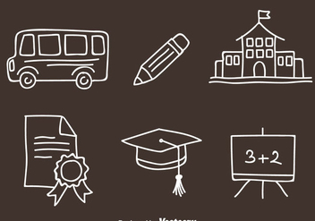 School Doodle Vector Icons - vector gratuit #329481 