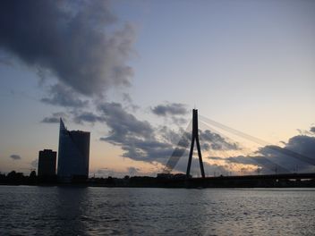 Suspension Bridge in Riga, Latvia - image gratuit #329941 