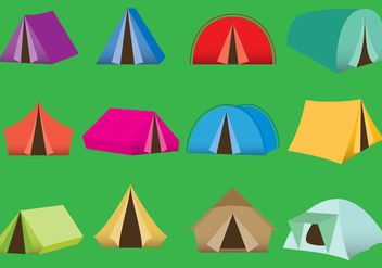 Camping Tents - vector gratuit #330061 