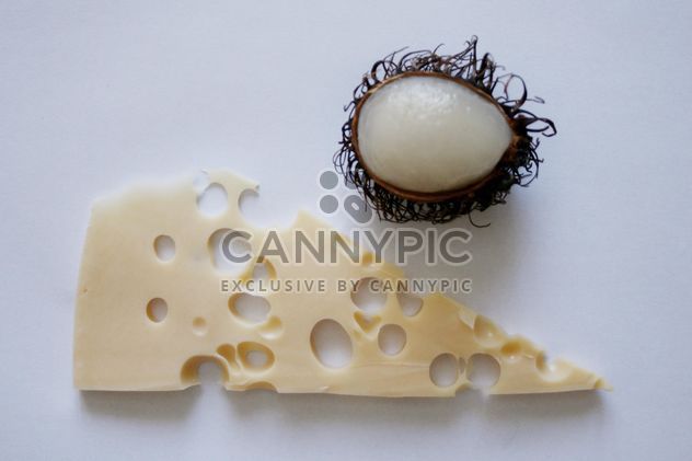 slice of cheese and rambutan - Free image #330731