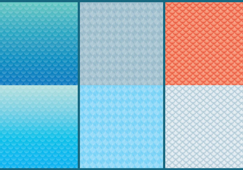 Fish Scale Patterns - Free vector #331151