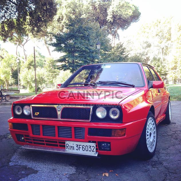 Red Lancia car - image #331681 gratis