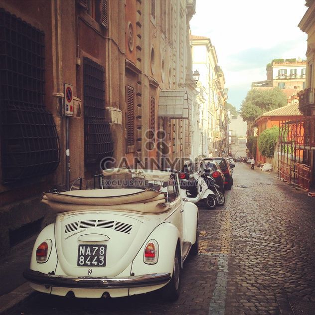 Old cars in the street of Rome, Italy - Free image #331771