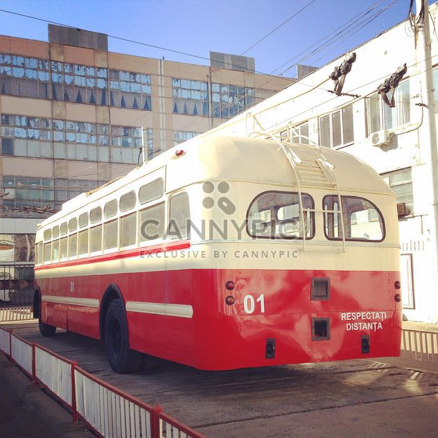 Red trolley bus - image #332211 gratis